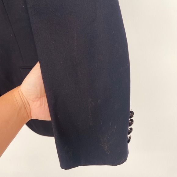 Michael Kors Mens Navy Wool Blend Blazer Jacket Size 38S - Picture 5 of 14